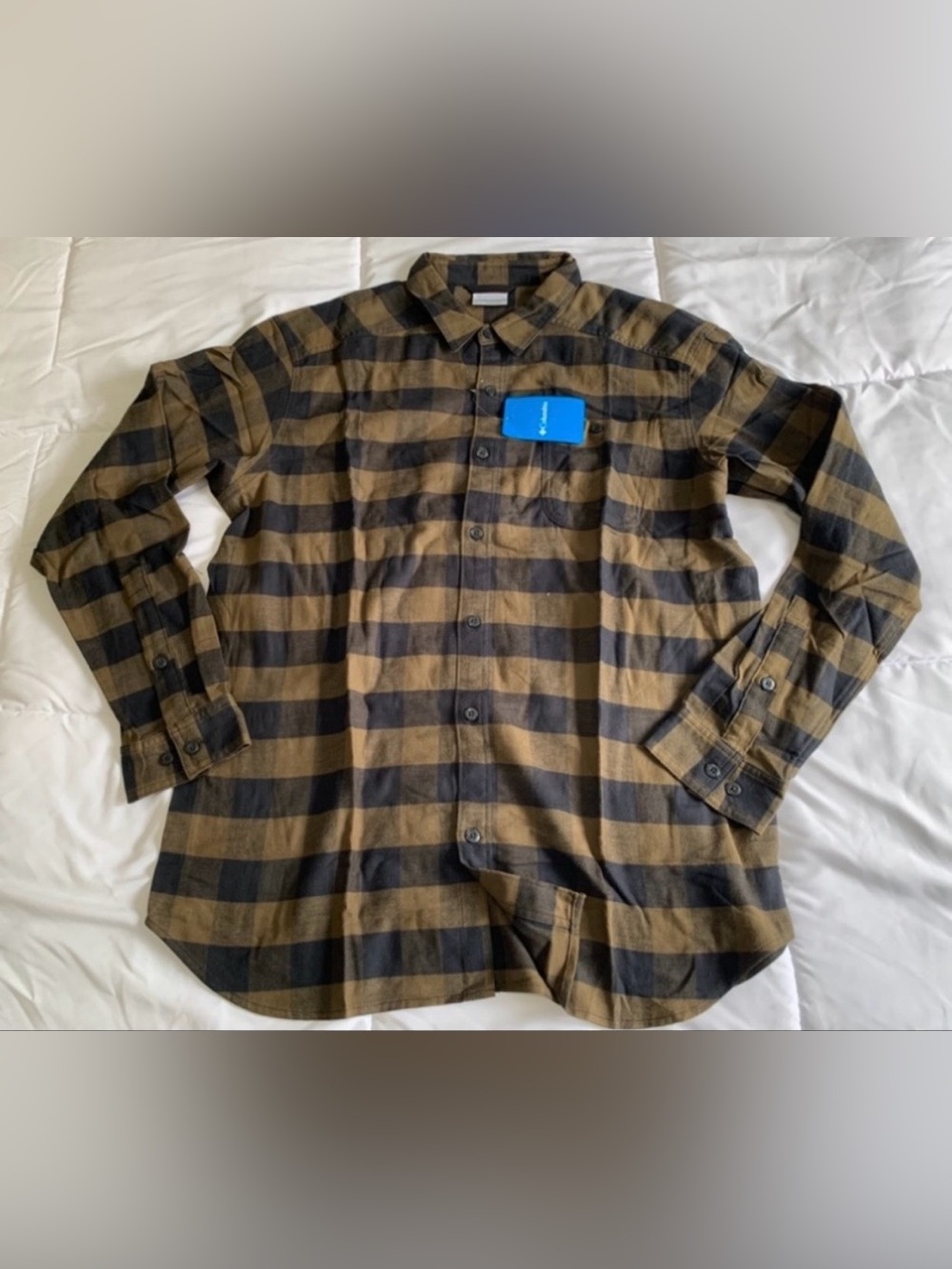 New with tags, Columbia Cornell Woods™ Flannel Long Sleeve Shirt size large